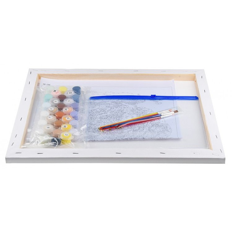 Картина по номерам «Осенние совушки» — картинка 3