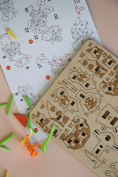 Конструктор из дерева «Трицератопс» — картинка 5