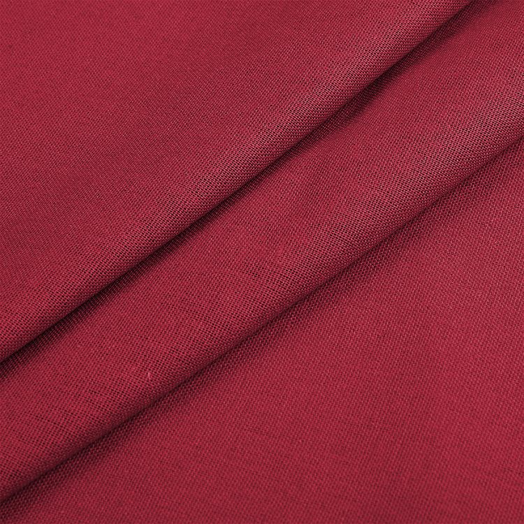 Ткань льняная, 10 м x 140 см, 185 г/м², цвет: бургунди, TBY — картинка 3