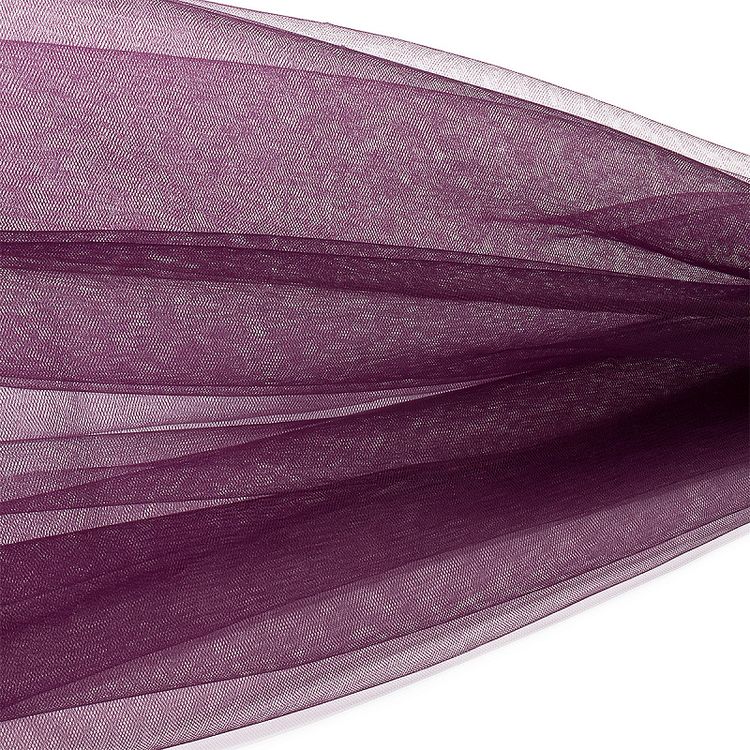 Еврофатин мягкий матовый Hayal Tulle, 5 м, ширина 300 см, 100% полиэстер, цвет: баклажановый, Hayal — картинка 2