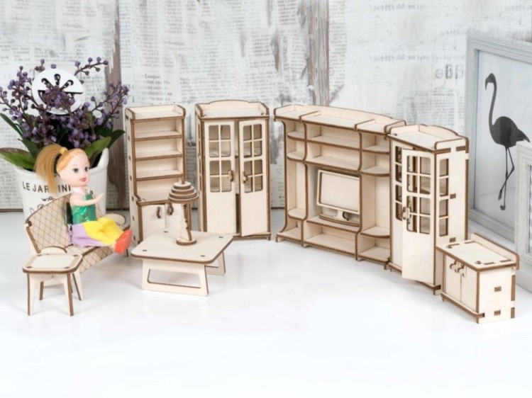 Конструктор из дерева «Гостиная для домика Венеция», Lemmo — картинка 3