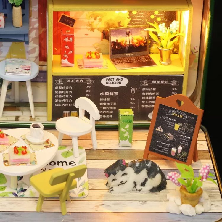 Сборная модель (румбокс) в мини-шкатулке «Летнее кафе» — картинка 4