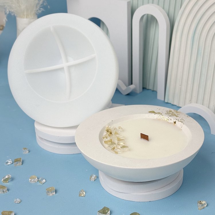 Силиконовый молд - Чаша/ваза, d14,8x4,5см, 1 шт. — картинка 2