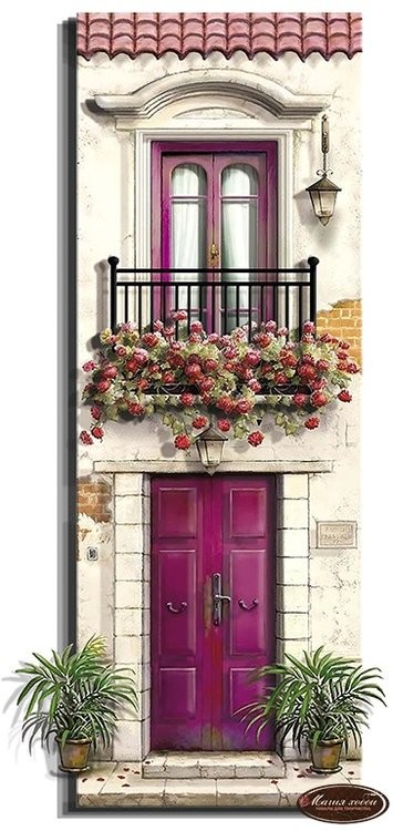 Набор папертоль «Балкон. Италия» 18x48 см — картинка 2