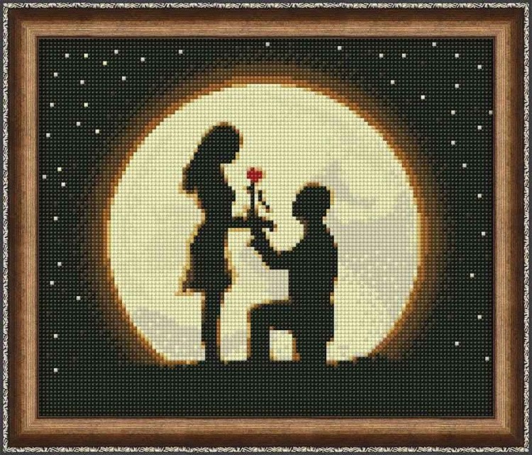Алмазная вышивка «Ночная романтика» — картинка 2