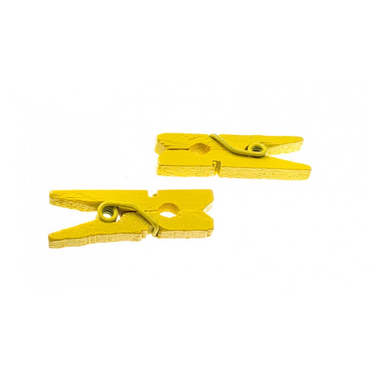 Прищепки декоративные, желтые — картинка 5