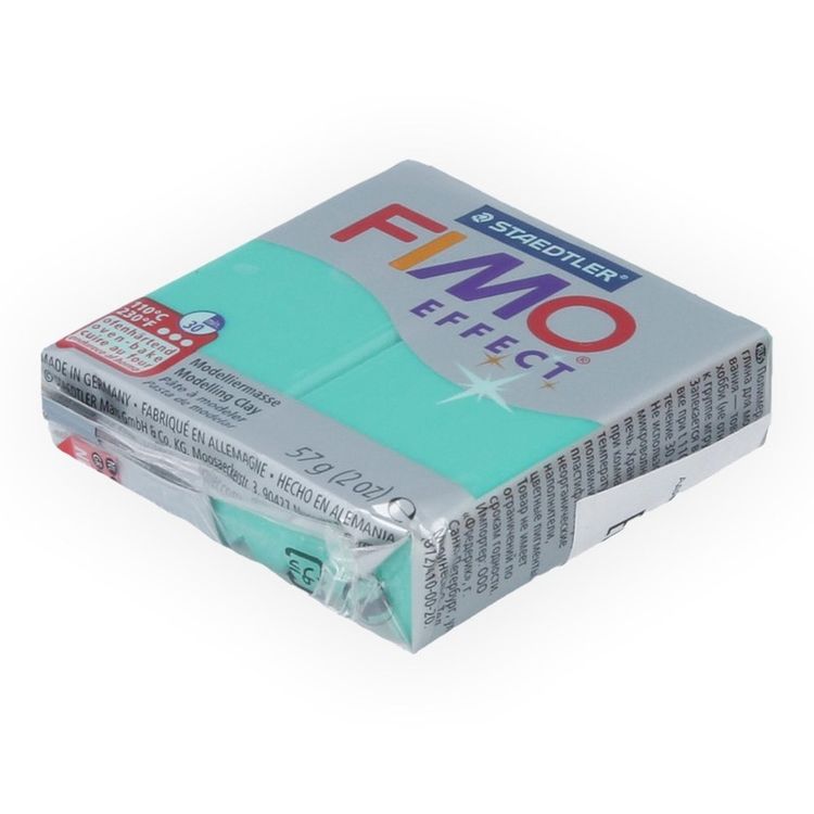 Полимерная глина FIMO Effect, цвет: полупрозрачный зелёный, 57 г — картинка 2