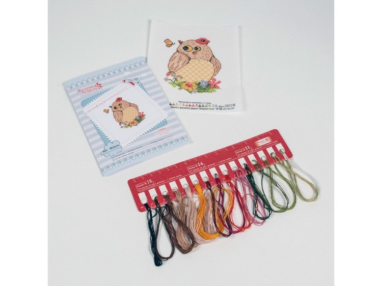 Набор для вышивания «Совушка на поляне» — картинка 3