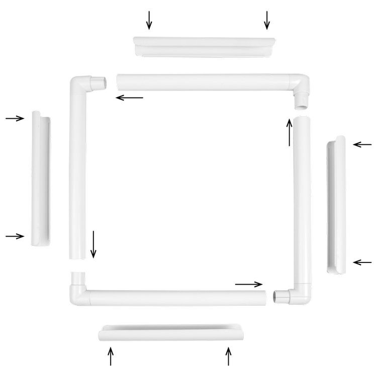 Пяльцы с клипсами 20х28 (Q-snap), CALIN — картинка 5