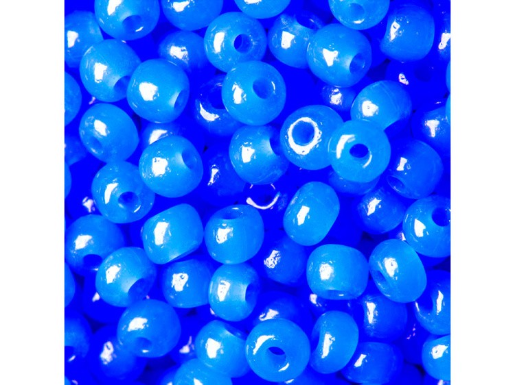 Бисер Чехия круглый 311-19001 4,5 мм 05/0, 50 г, цвет: 32010 голубой