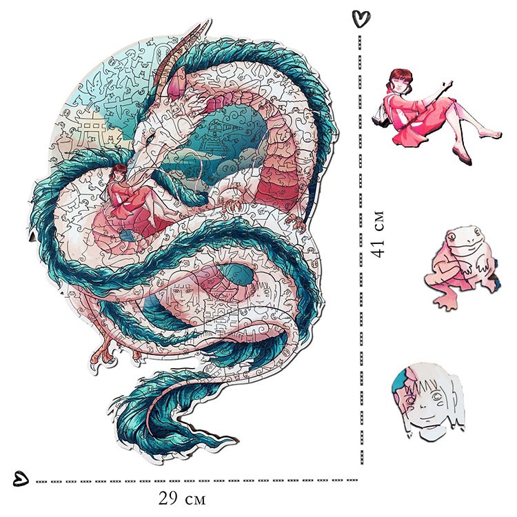 Деревянные пазлы XL «Унесенные призраками» — картинка 3