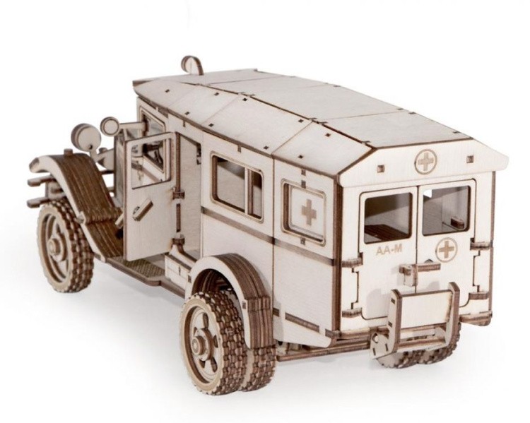 Конструктор из дерева «Грузовик Полуторка Санитарный», Армия России — картинка 2