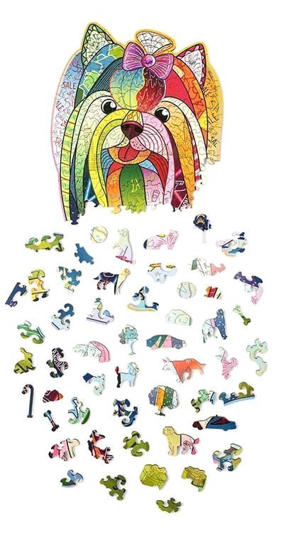 Деревянный пазл Wood Trick «Нью-Йоркшир», с кристаллами Swarovski ® — картинка 5