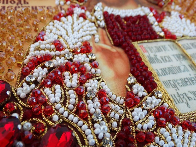 Набор вышивки хрустальными камнями «Вседержитель (золотая)» — картинка 11