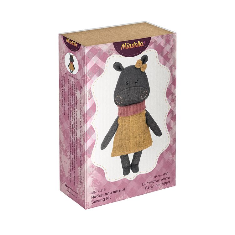 Набор для шитья «Бегемотик Бетти» — картинка 3