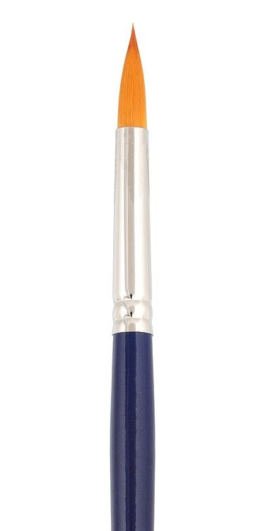 Кисть синтетика «Gallery» №18, круглая, 5 шт., длинная ручка, Vista-Artista — картинка 2