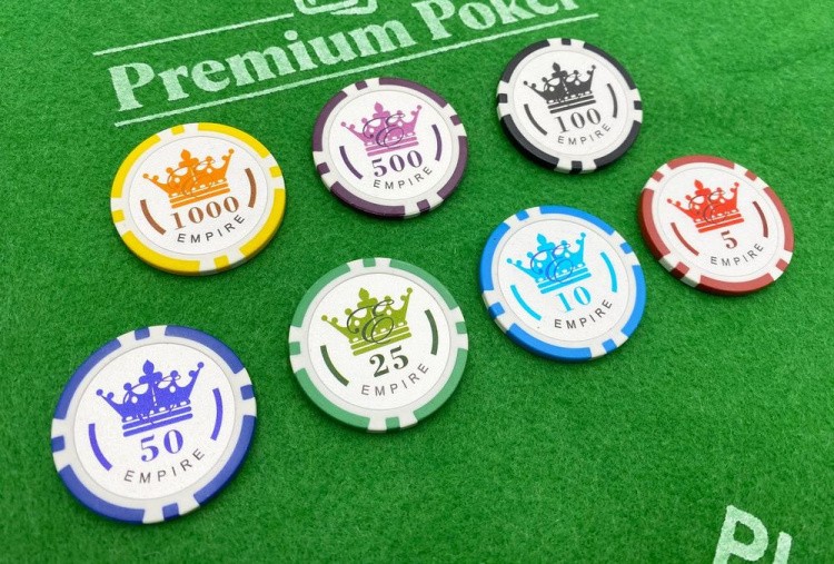 Покерный набор Empire, 100 фишек с номиналом в чемодане — картинка 6