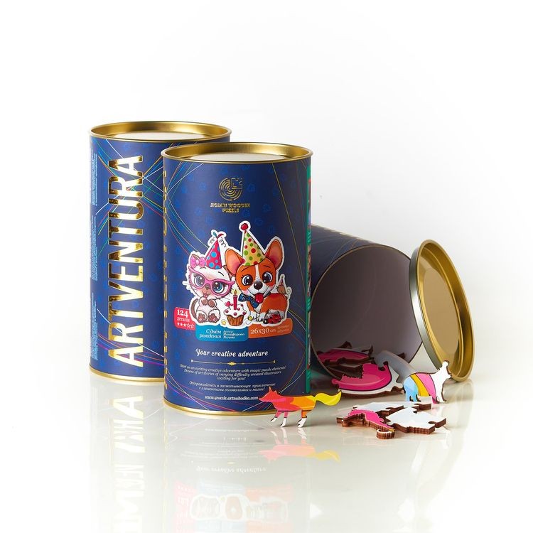 Деревянные пазлы Артвентура «С Днём Рождения» — картинка 3