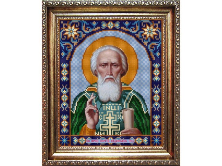 Рисунок на ткани «Св.Сергий Радонежский»