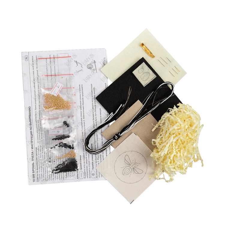 Набор для вышивания «Брошь. Пчела» — картинка 7