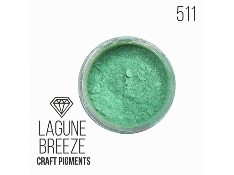Пигмент минеральный льдистый зеленый (Laguna Breeze) 10 мл, CraftPigments