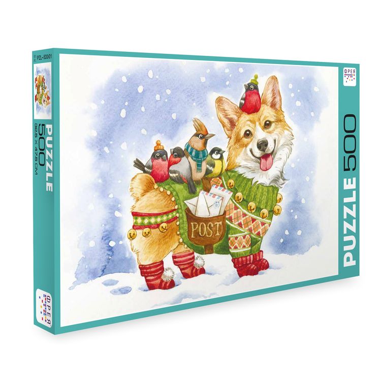 Пазлы «Корги с птичками» — картинка 2