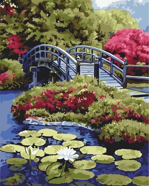 Алмазная вышивка «Мостик в лес» — картинка 2