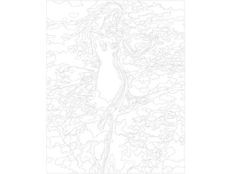 Картина по номерам «Белое платье» — картинка 3