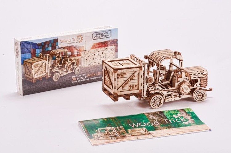 Конструктор из дерева «Погрузчик», Wood Trick — картинка 8
