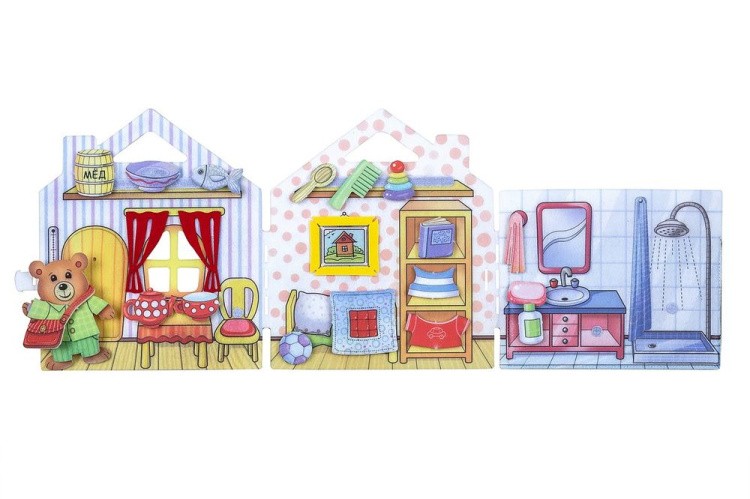 Развивающая игра из фетра «Мишкин дом» — картинка 2