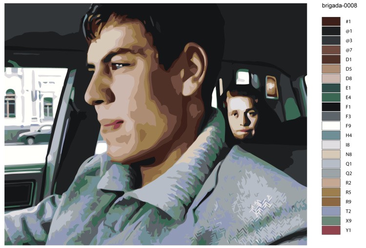 Картина по номерам «Бригада: Пчёла и Кос 2» — картинка 2