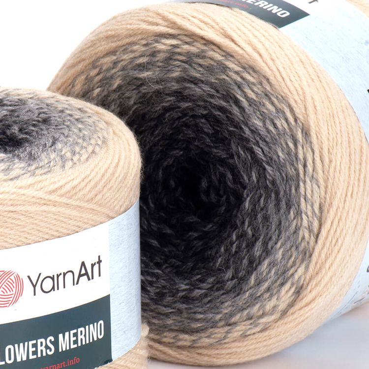 Пряжа YarnArt Flowers Merino (553), мультиколор, 5 шт. по 225 г — картинка 2
