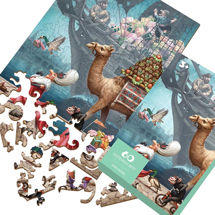 Деревянные пазлы DAVICI «Корабль сокровищ» — картинка 7