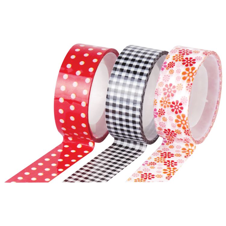 Клейкие ленты декоративные, ассорти №2, 3 шт., 15 мм х 5 м — картинка 3