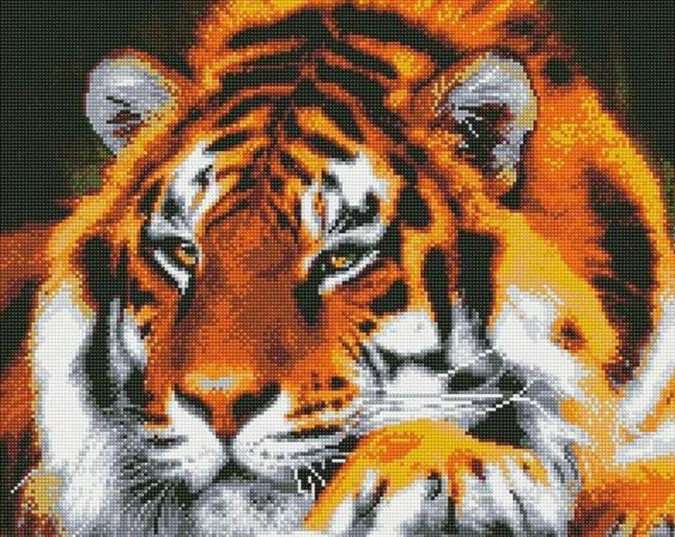 Алмазная вышивка «Могучий тигр»