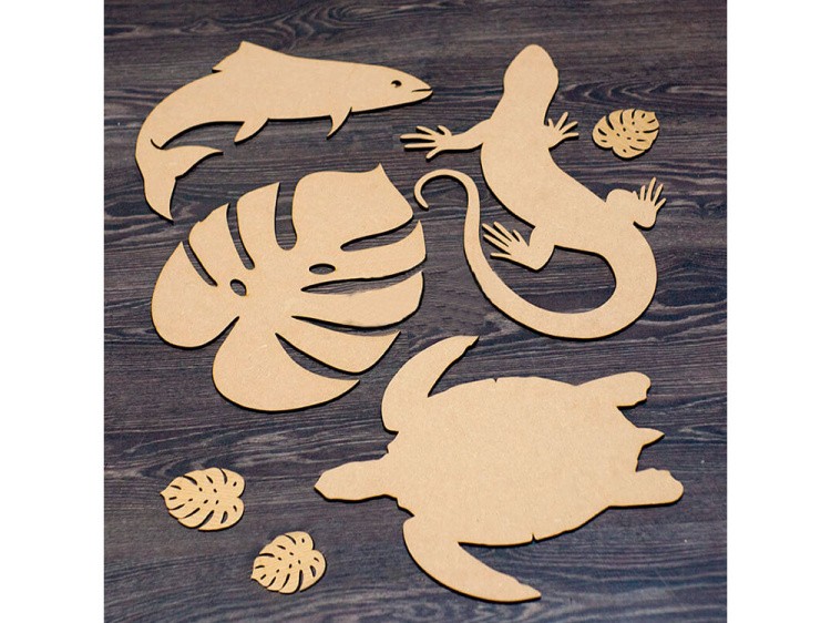 Основа для картины Саламандра (ящерица малая), 25х15 см, 1 шт., ResinArt — картинка 4