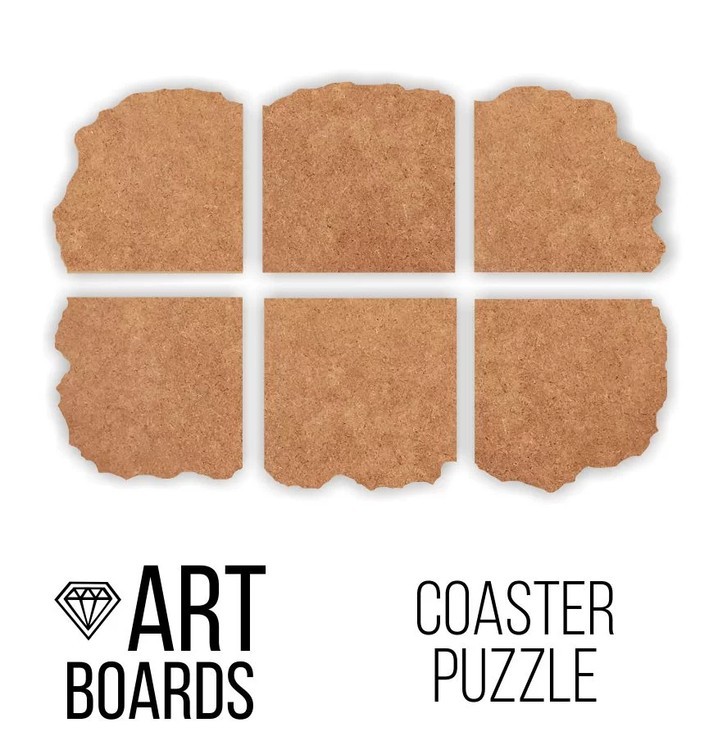 Заготовка ART Board Creative «Coaster Puzzle», Подставки пазл №1, Craftsmen.store