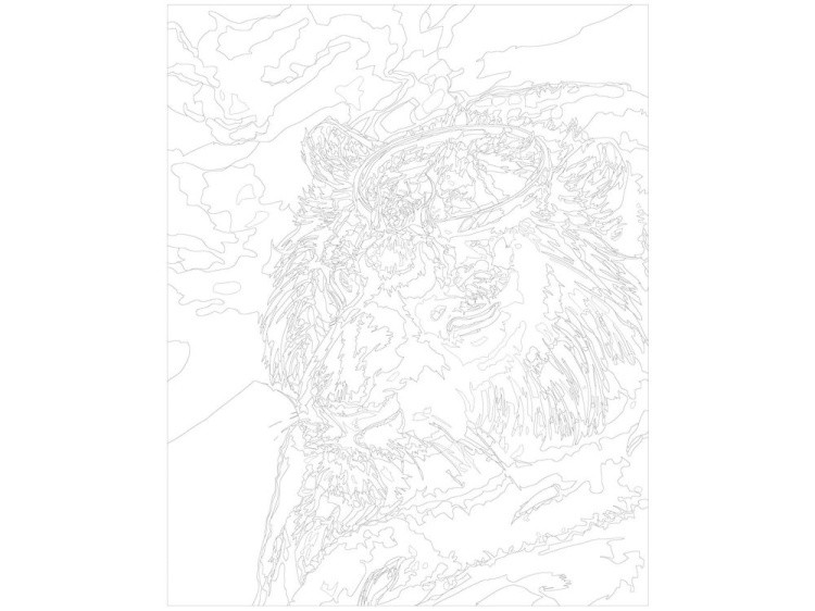 Картина по номерам «Царь зверей» — картинка 3