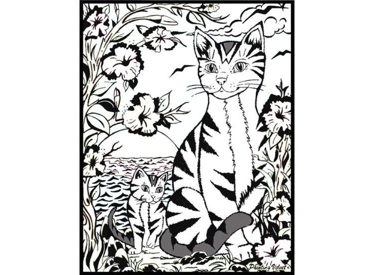 Папка-раскраска «Котята» + 10 маркеров — картинка 5