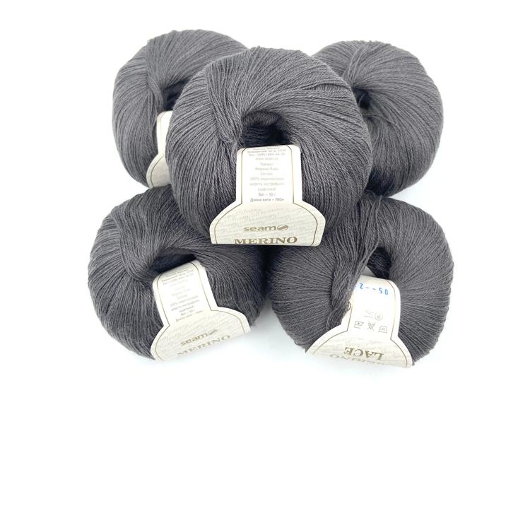Пряжа SEAM MERINO LACE (05), мышиный, 5 шт. по 50 г — картинка 3