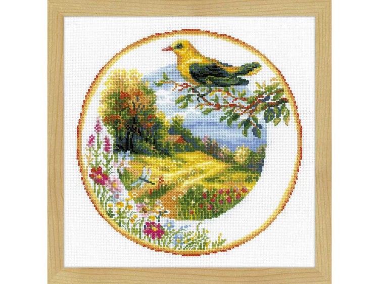 Набор для вышивания «Тарелка с иволгой» — картинка 2