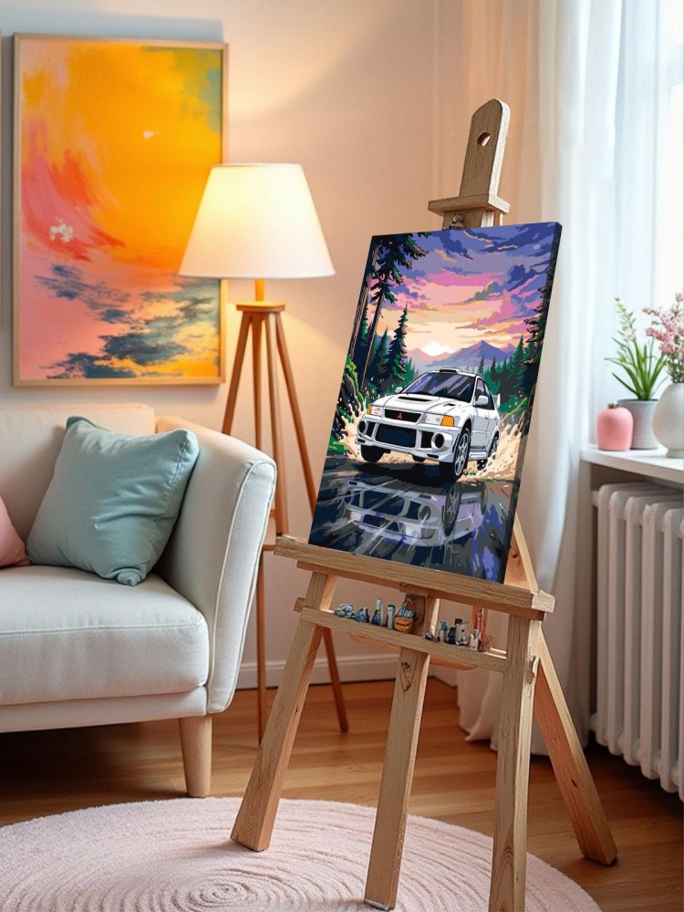 Картина по номерам Машина Mitsubishi Митсубиси лансер 6 — картинка 10