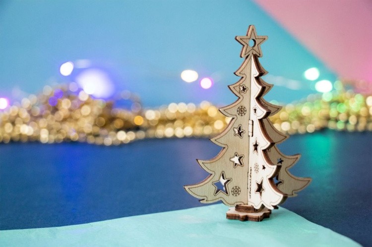 Конструктор из дерева «С Новым Годом», UNIWOOD — картинка 4