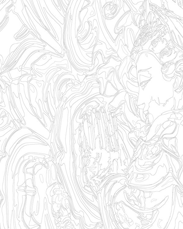 Картина по номерам «Религия буддизм: Будда статуя 40x50» — картинка 3