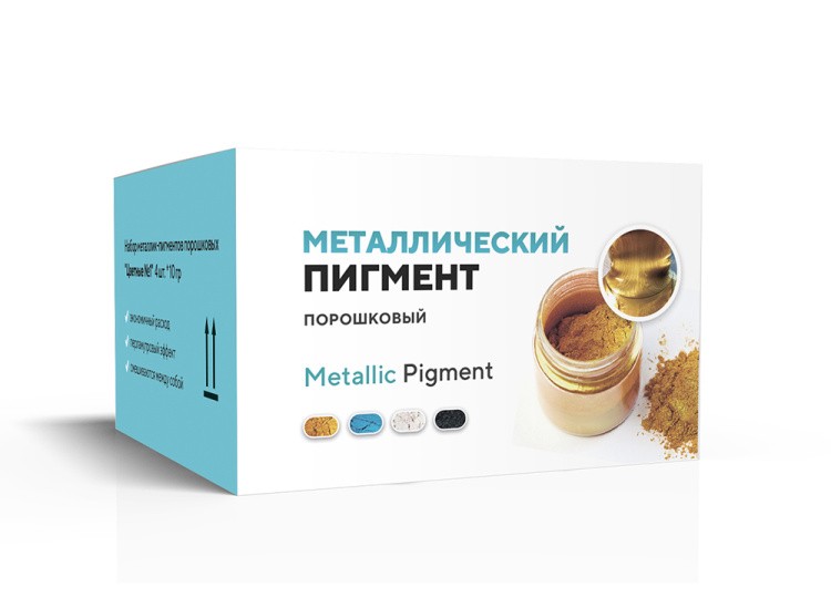 Набор металлик-пигментов «Классика» 4x10 г, Artline Metallic Pigment