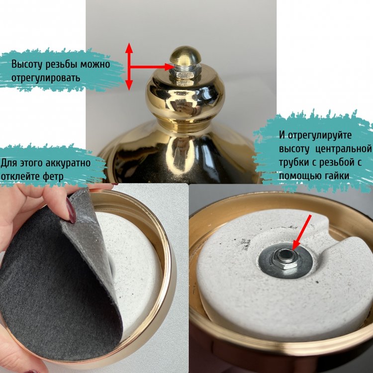 Основание для вазы Афина серебряное, 21 см — картинка 3