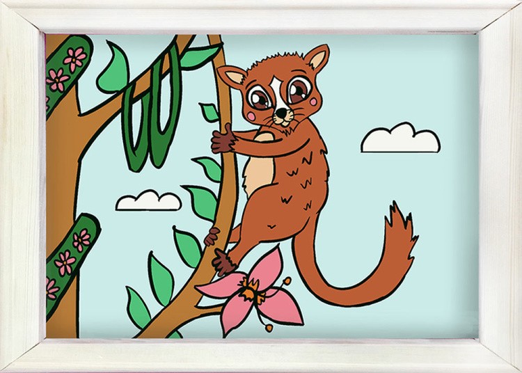 Картина по номерам «Лемур» — картинка 2