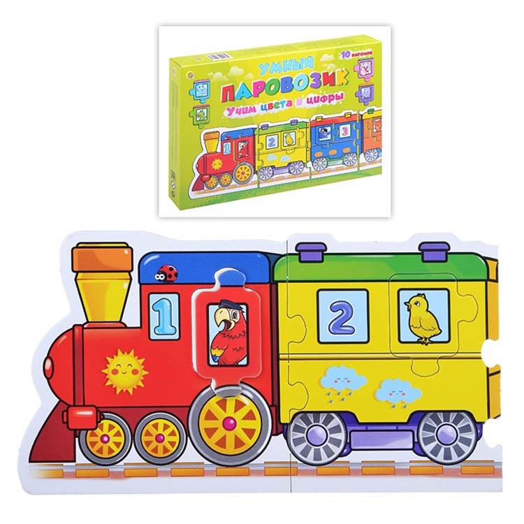 Игра-пазл «Умный паровозик. Домашние животные» — картинка 4