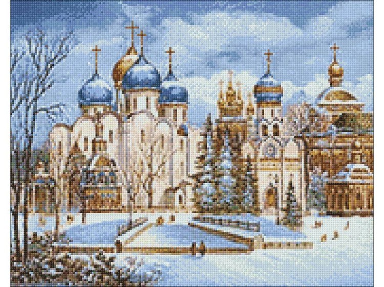 Алмазная вышивка «Троице-Сергиева Лавра» — картинка 3
