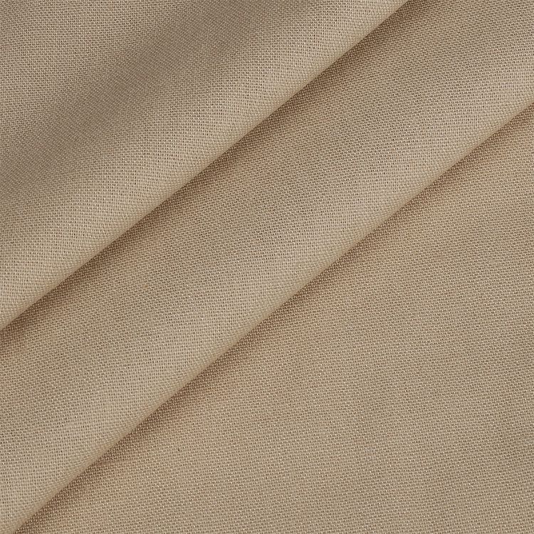 Ткань льняная, 1 м x 140 см, 200 г/м², цвет: светло-бежевый, TBY — картинка 3